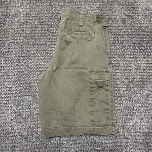 GAP Mens Cargo Shorts Size M 32 Olive Green Flat Front 100% Cotton